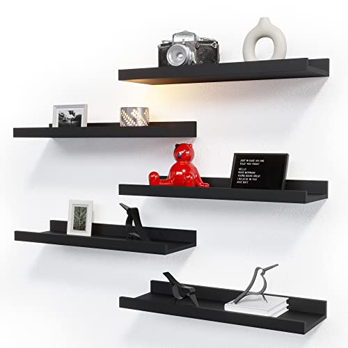 Modern Black Wall Shelves for Home Decor